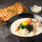 명란크림우동+돈카츠 메뉴 사진(네이버)