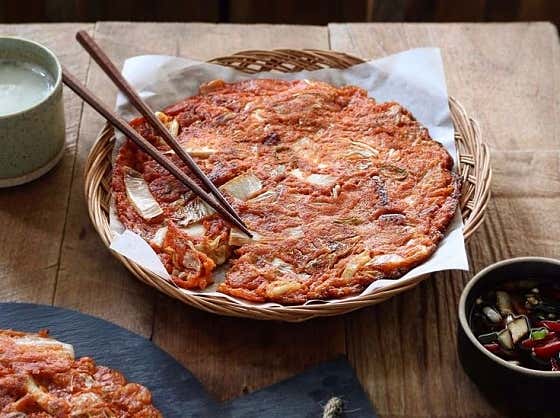 묵은지김치전 메뉴 사진(네이버)
