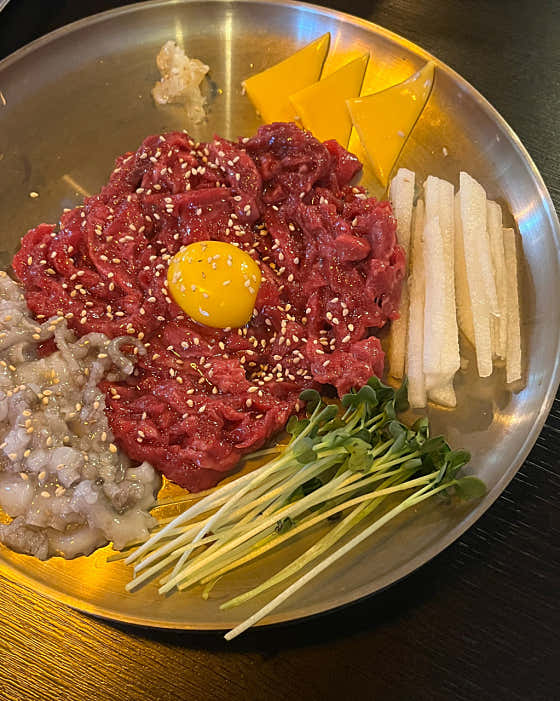 한우육회 1++ 메뉴 사진(네이버)