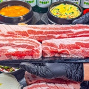명품 삼겹살 메뉴 사진(네이버)