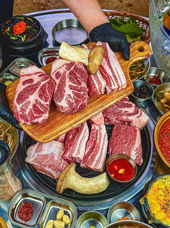 달빛돈가 특수부위 세트 메뉴 사진(네이버)