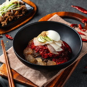 숯불고기세트 불냉면 메뉴 사진(네이버)