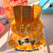 1호 골드바 케이크 메뉴 사진(네이버)