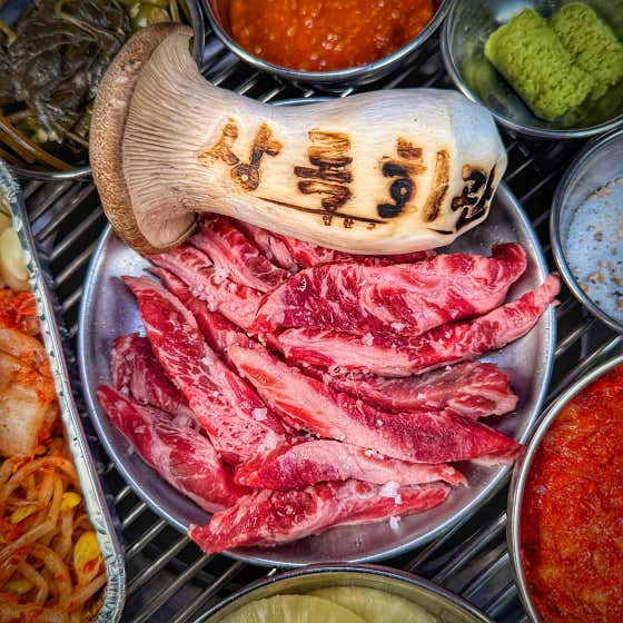 소갈비살 한판(800g) 메뉴 사진(네이버)