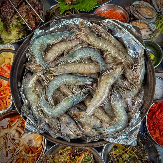 대하 왕 소금구이(제철 8월~11월) 메뉴 사진(네이버)