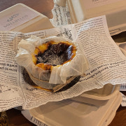 수제 바스크치즈케이크 메뉴 사진(네이버)