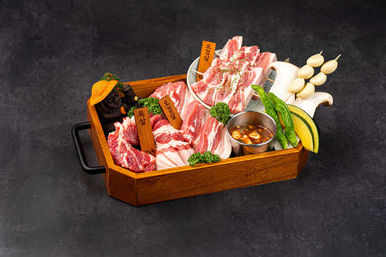 돼지고기모듬A(600g) 메뉴 사진(네이버)