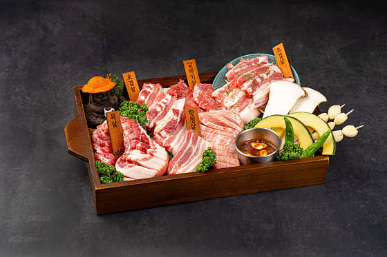 돼지고기모듬B(740g) 메뉴 사진(네이버)