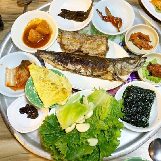 생선구이 백반 (1인분) 메뉴 사진(네이버)