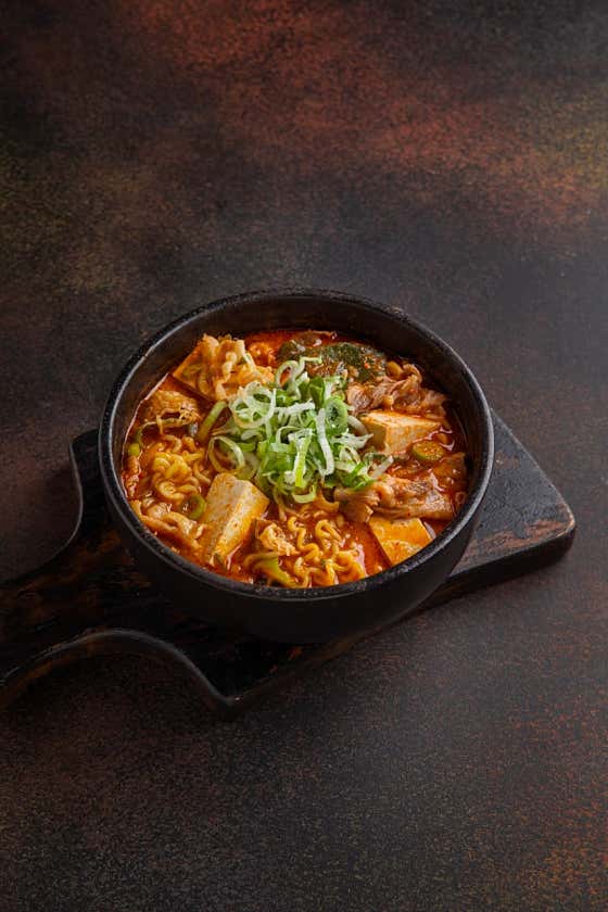 차돌듬뿍된장라면 메뉴 사진(네이버)