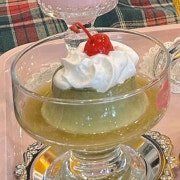 말차 푸딩 메뉴 사진(네이버)