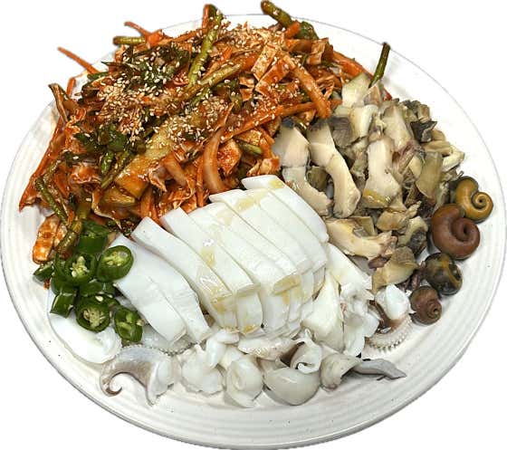 갑오징어&소라 야채무침 메뉴 사진(네이버)