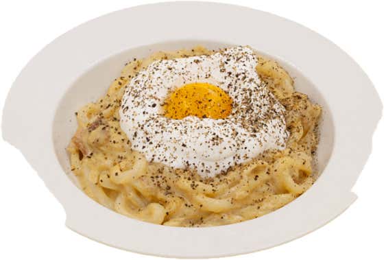 베이컨 크림 우동 메뉴 사진(네이버)
