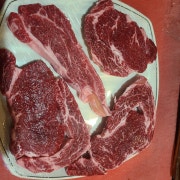 한우생등심한판450g 메뉴 사진(네이버)