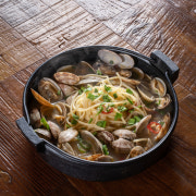 바지락 술찜 파스타 메뉴 사진(네이버)