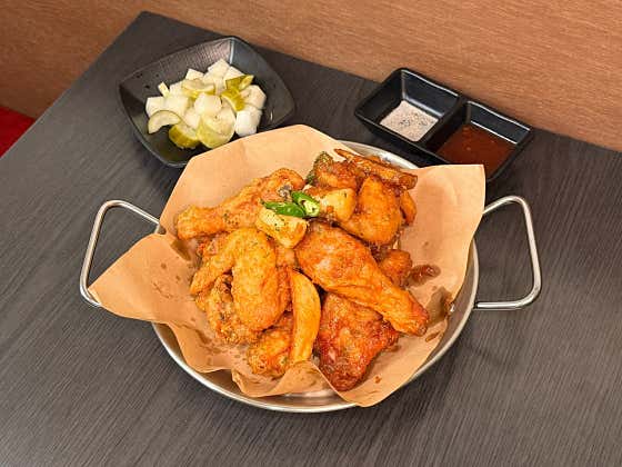 마늘반후라이드반 메뉴 사진(네이버)