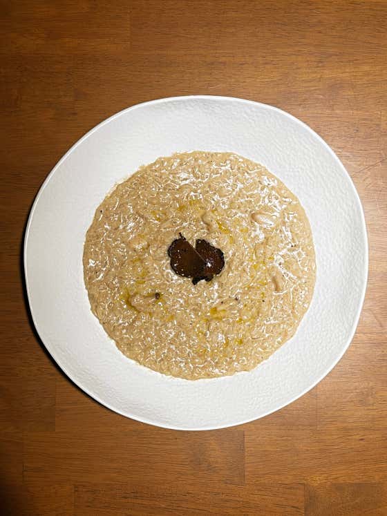 트러플 크림 리조또 메뉴 사진(네이버)