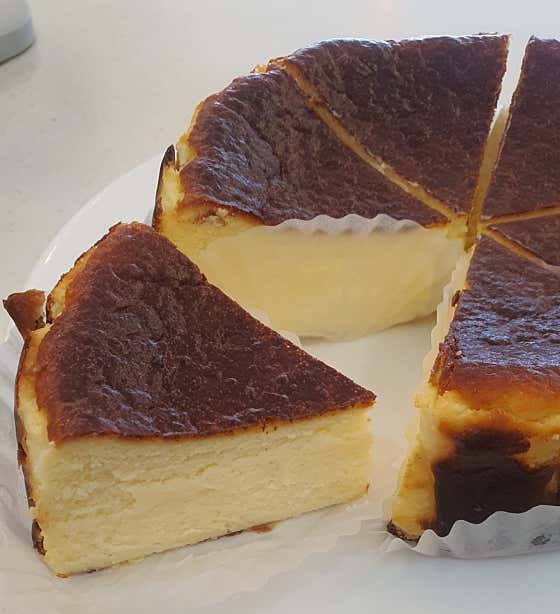 [커피랑찰떡] 바스크 치즈케이크 메뉴 사진(네이버)