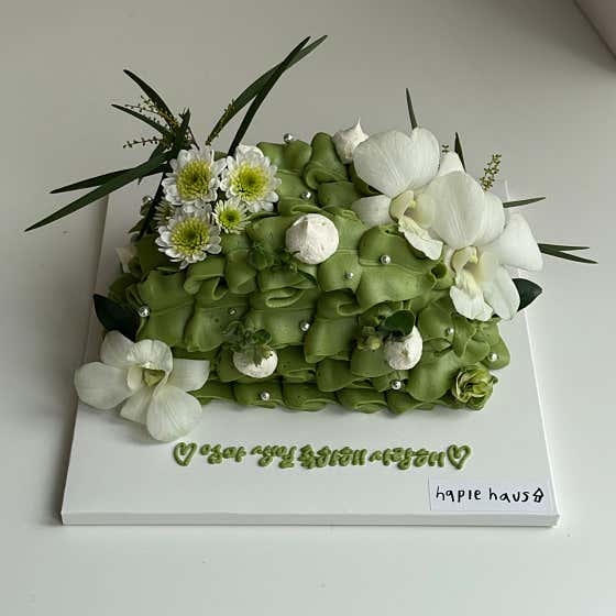 생화 케이크 메뉴 사진(네이버)