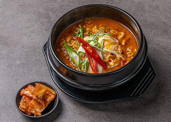 뚝배기 해장라면 메뉴 사진(네이버)