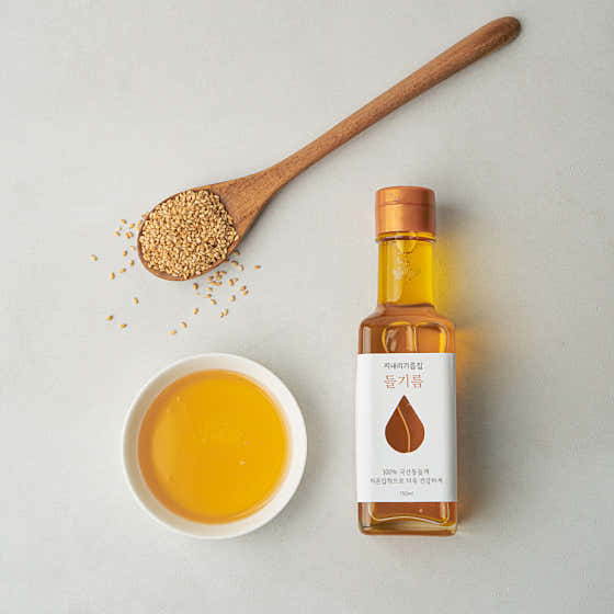 들기름 150ml 메뉴 사진(네이버)