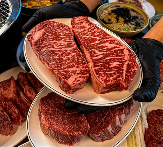 채끝 100g 메뉴 사진(네이버)