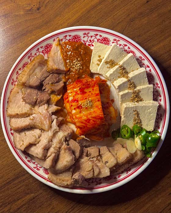 가브리 수육 메뉴 사진(네이버)