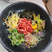 새싹한우육회비빔밥 메뉴 사진(네이버)