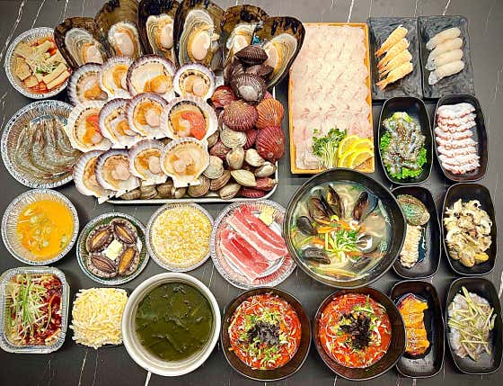 조개구이+활어회+해산물+식사 (소) 메뉴 사진(네이버)