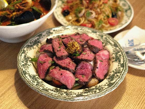 스테이크 & 야채구이 메뉴 사진(네이버)