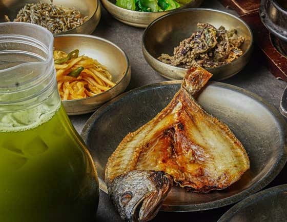 직화로 노릇 구운 보리굴비 메뉴 사진(네이버)