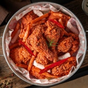 핫 크리스피 치킨 메뉴 사진(네이버)