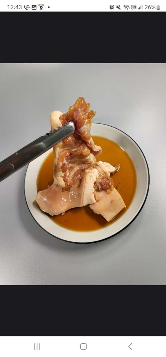 양념 돼지꼬리 메뉴 사진(네이버)