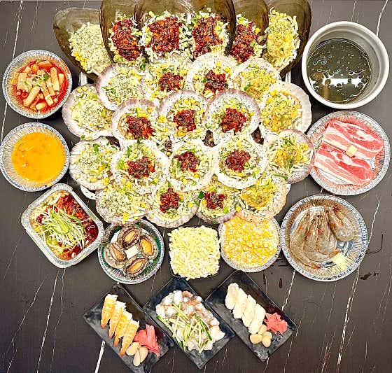 키조개+왕가리비 치즈 양념구이 (소) 메뉴 사진(네이버)