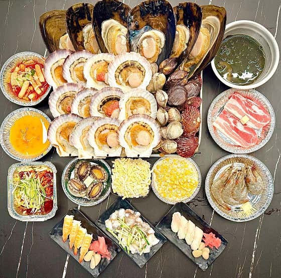 모듬조개구이 (소) 메뉴 사진(네이버)