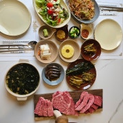 한우 늑간살(갈비살)100g 메뉴 사진(네이버)