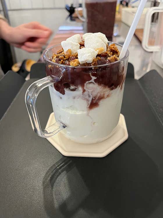 수제팥컵빙수 메뉴 사진(네이버)