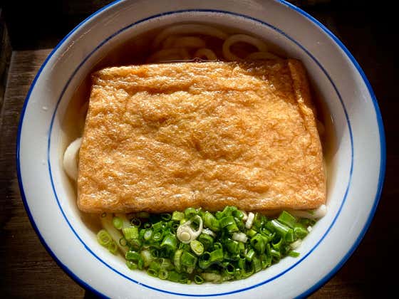 유부우동 메뉴 사진(네이버)