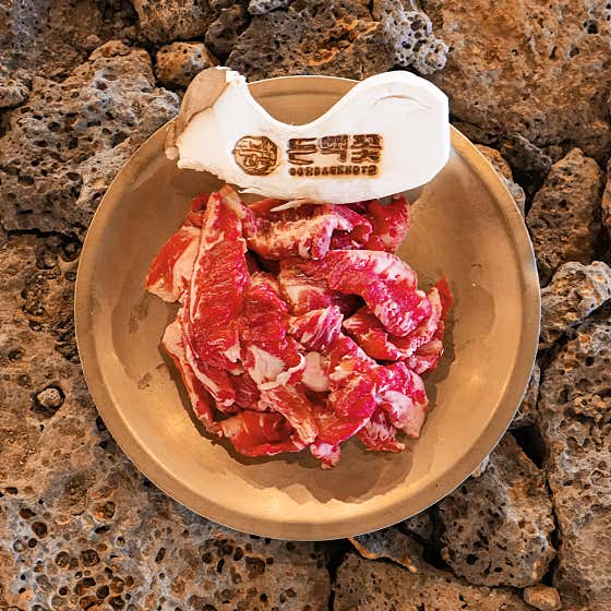 소갈비살(180g) 메뉴 사진(네이버)