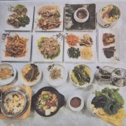 (점심/저녁) 키조개스테이크솥밥한정식 메뉴 사진(네이버)