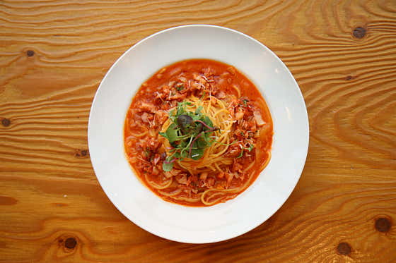 김치크림파스타 메뉴 사진(네이버)