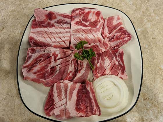 돼지생갈비 200g 메뉴 사진(네이버)