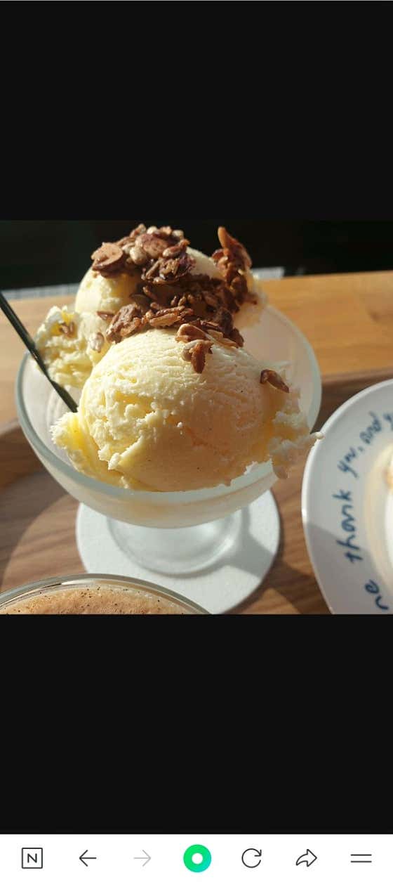 핸드메이드 바닐라 아이스크림 메뉴 사진(네이버)