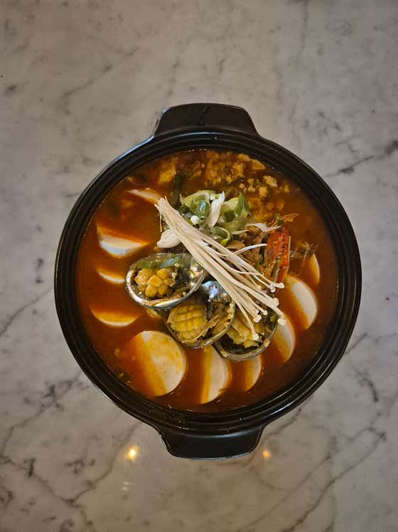 얼큰 해물 순두부탕 메뉴 사진(네이버)