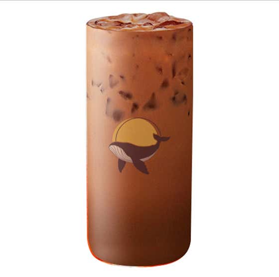 고래로로쉐(리얼초코라떼+헤이즐넛) 메뉴 사진(네이버)