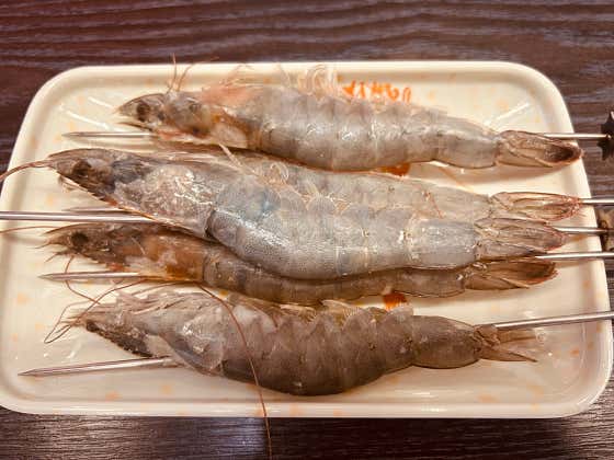 새우꼬치(5꼬치) 메뉴 사진(네이버)