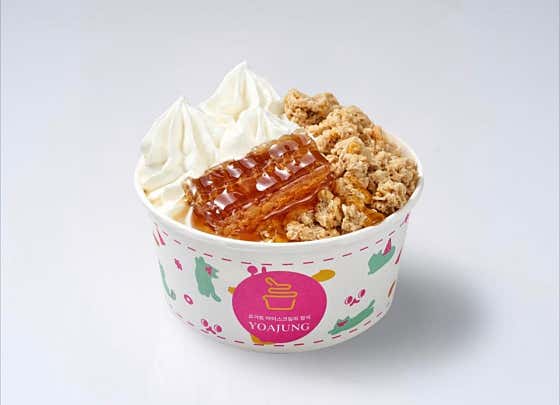 요아정 시그니처 (벌집꿀+그래놀라) 메뉴 사진(네이버)