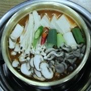 버섯된장전골 메뉴 사진(네이버)