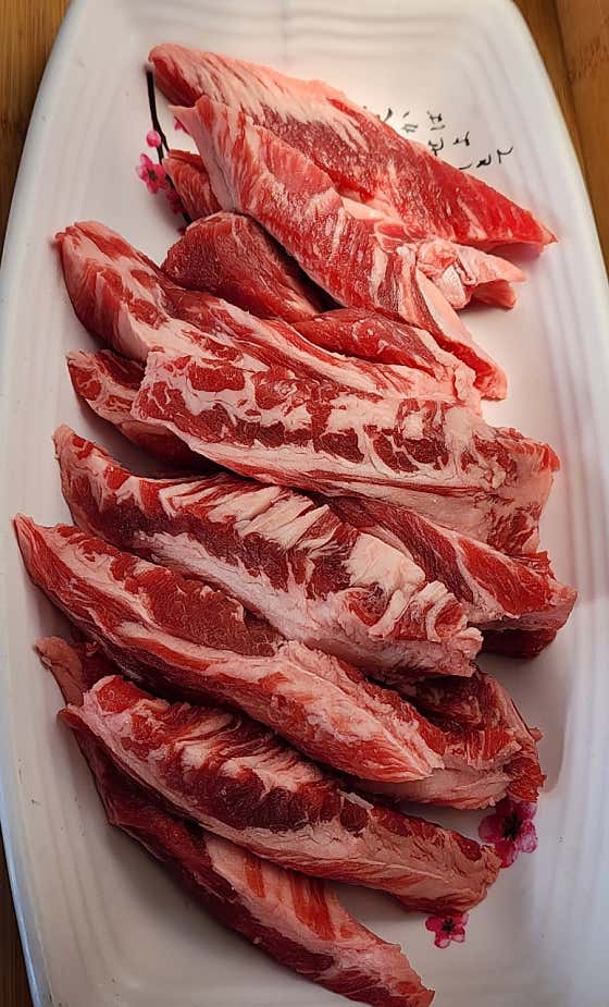 골라먹는 갈비살(100g) 메뉴 사진(네이버)