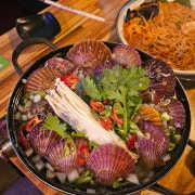 가리비얼큰탕 메뉴 사진(네이버)